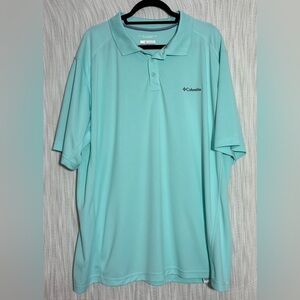 Columbia Men's Aqua Polo Shirt